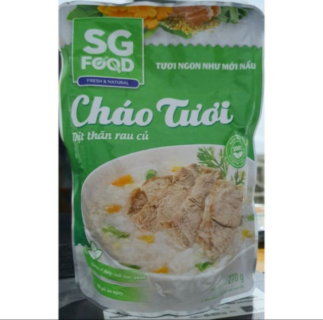 Combo 6 gói cháo tươi SG food