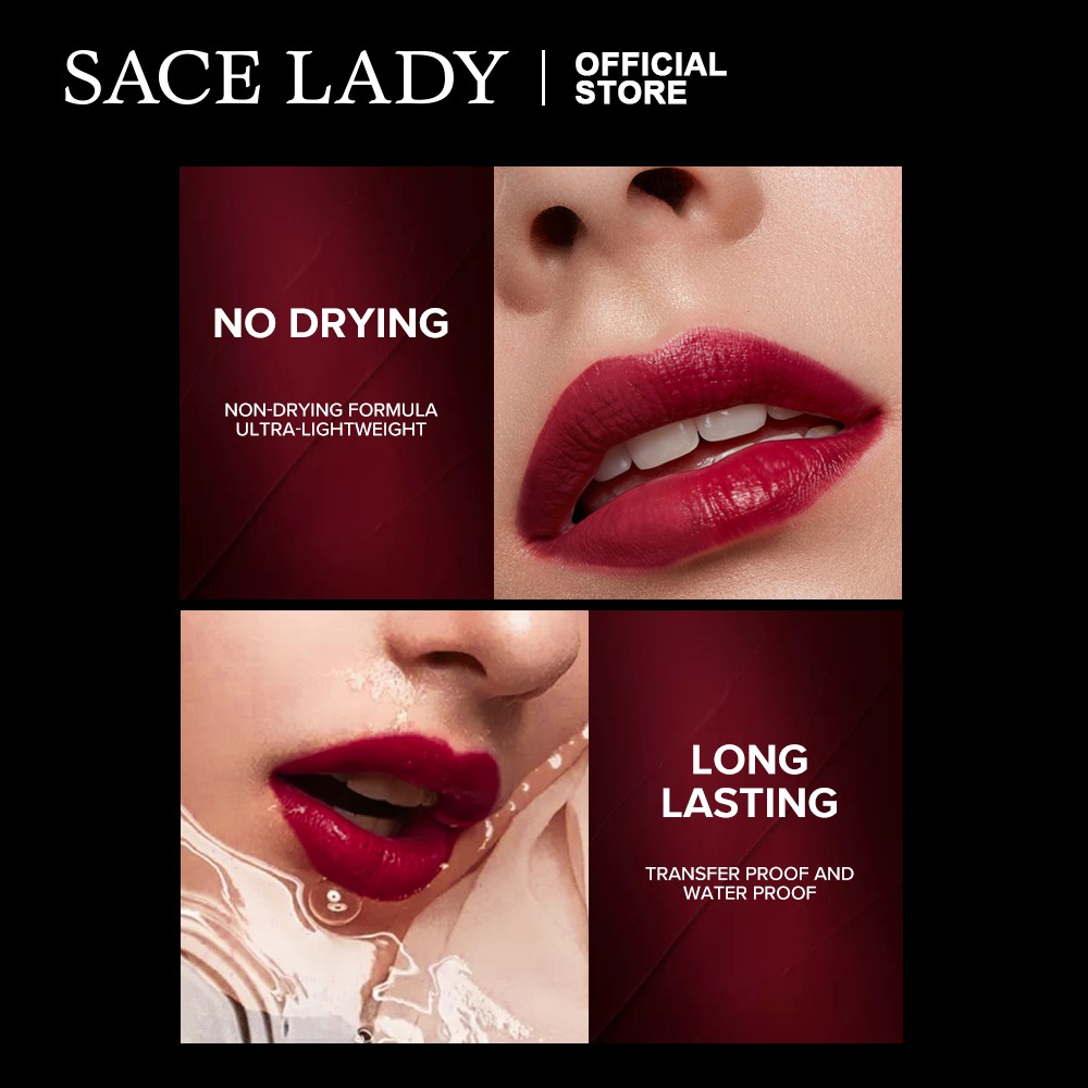 Set Son Môi / Son Lót/ Kem Che Khuyết Điểm Sace Lady Mỹ Lâu Trôi Trang Điểm Thời Trang 61g | BigBuy360 - bigbuy360.vn