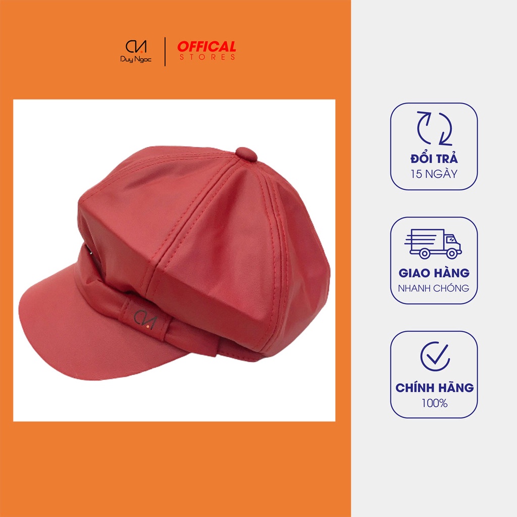 Mũ Beret Nữ Bí Da Duy Ngọc Cao Cấp, hàng chính hãng, chất lượng cao, phong cách thời trang chuẩn Hàn Quốc (0222)