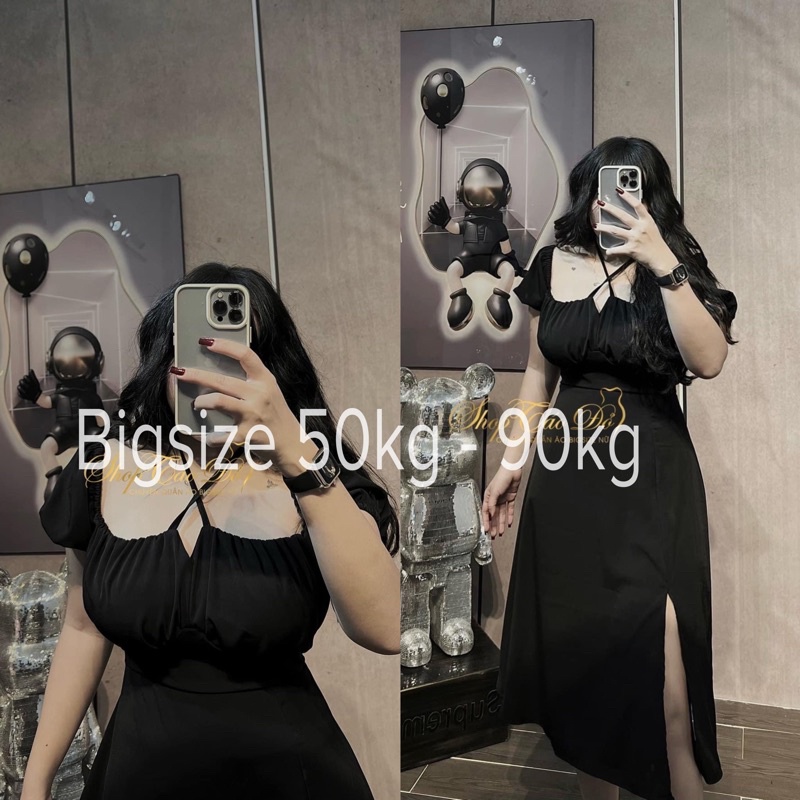 (SHOP BIGSIZE nữ 50kg đến 90kg ) Đầm maxi bẹt vai sexy đi biển 2023