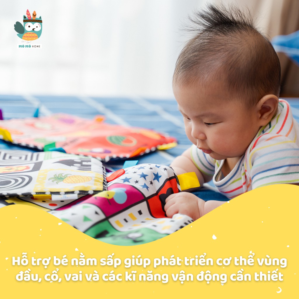 Tranh vải Kích thích thị giác, phát triển trí não cho bé sơ sinh. Chính hãng Lalala Baby - Made in Việt Nam - An toàn