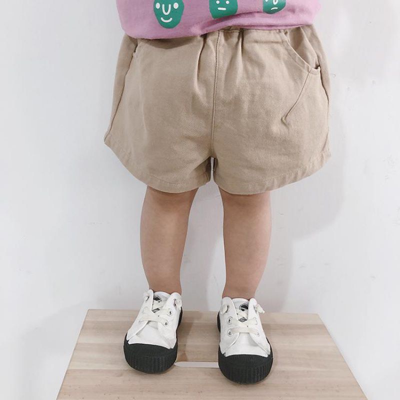 Quần Sooc Cho Bé - Quần Kaki Bé Trai Dáng Lửng Có Túi 4 Màu Size 8-23Kg_ BongKids_87