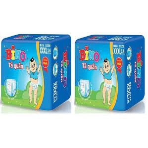 Combo 2 bịch tã quần bino cực đại XXXL14 ( cho bé 18-35kg )