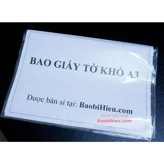 Túi đựng GIẤY TỜ KHỔ A3 bằng nhựa dẻo trong (tranh, ảnh, bản vẽ) B819