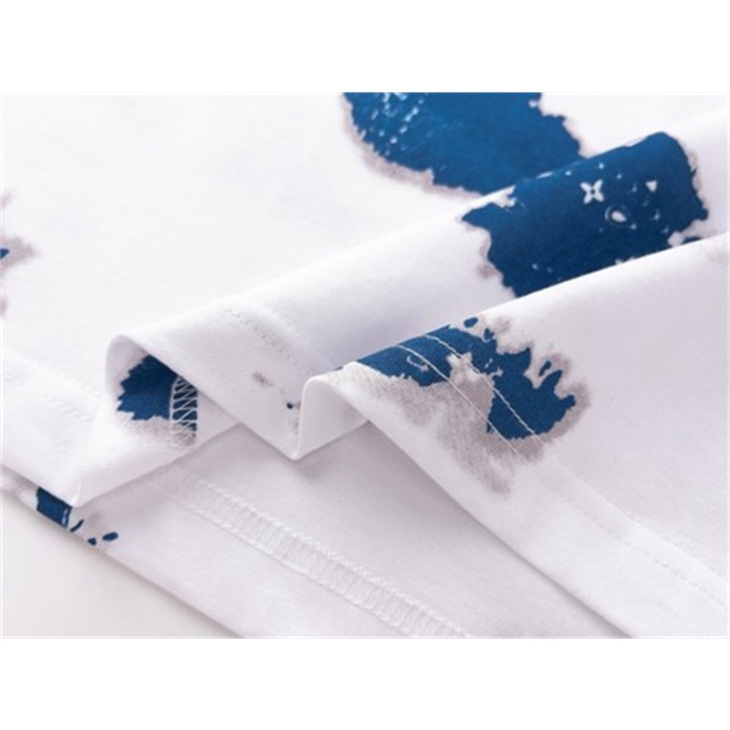 Áo Thun Cotton Ngắn Tay Nhuộm Màu Thời Trang Cho Cặp Đôi