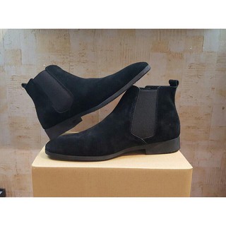 Chelsea boot nam da lộn cao cổ