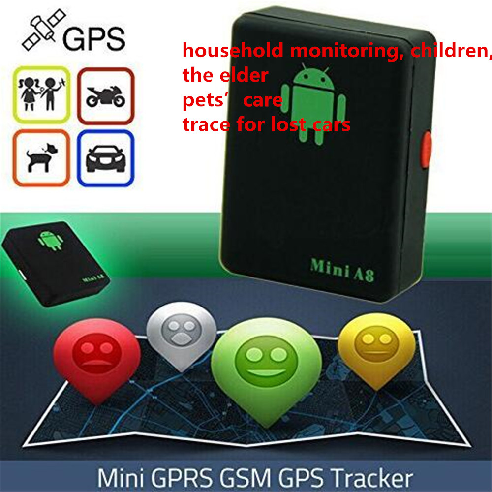 SOS Thiết Bị Định Vị Gps Mini Gsm / Gprs A8 Mini Gsm Gprs Cho Xe Hơi Trẻ Em