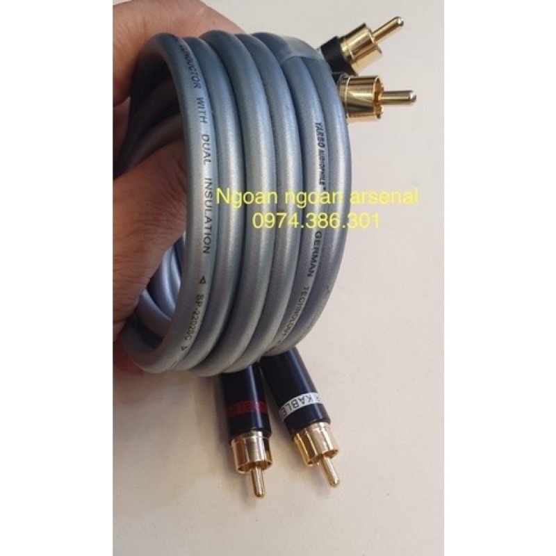 Dây AV- hoa sen (av2, rca) cao cấp hãng YARBO, KIMBER