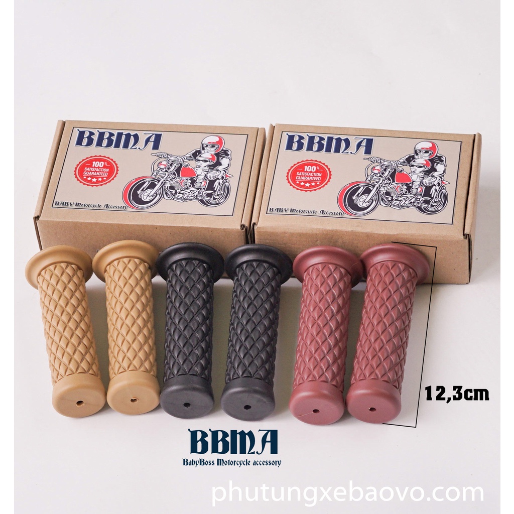 Bao tay xe máy mắt cáo, cổ điển, classic caro 22mm, nhà sản xuất BBMA