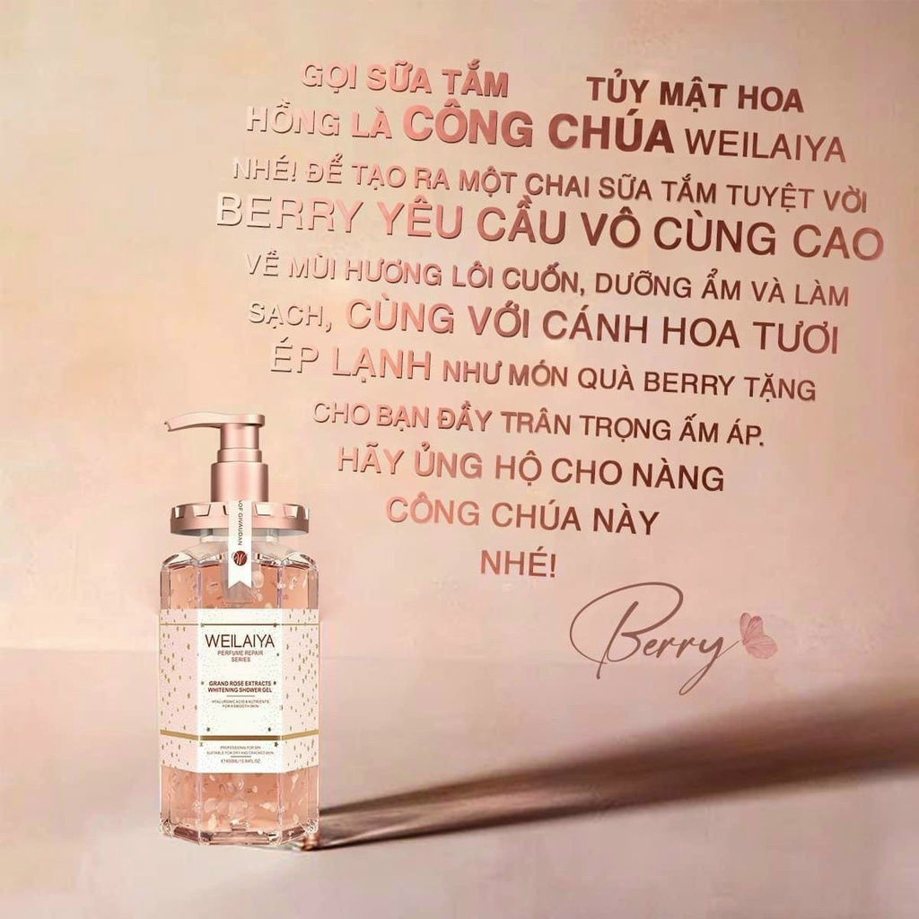 Sữa tắm trắng da Weilaiya dưỡng ẩm sâu, se khít lỗ chân lông | BigBuy360 - bigbuy360.vn