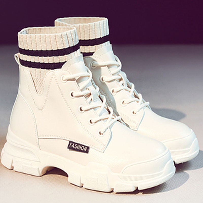 [Mã FASHIONGREEN15 giảm tới 30K đơn 99K] Giày Boot Tất Nữ Cổ Ngắn Thời Trang Anh Quốc GN01 | BigBuy360 - bigbuy360.vn