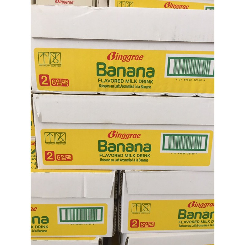 Sữa chuối binggrae Hàn Quốc (1 lốc 6 hộp x 200ml) | BigBuy360 - bigbuy360.vn