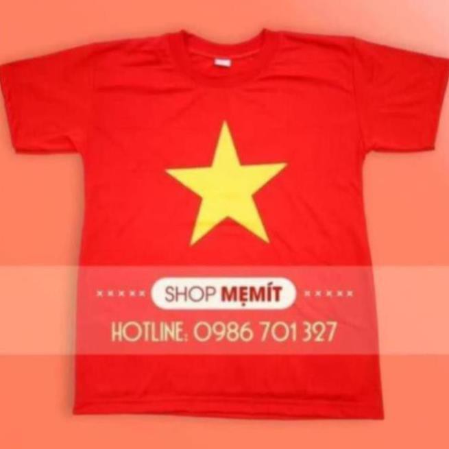SỈ ÁO CỜ ĐỎ SAO VÀNG BÁN BUÔN( Hàng Cotton chuẩn - có Video )