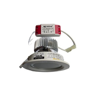 Đèn lon Led downlight âm trần 9w siêu sáng tản nhiệt nhôm phi 100 ánh sáng Trắng Vàng