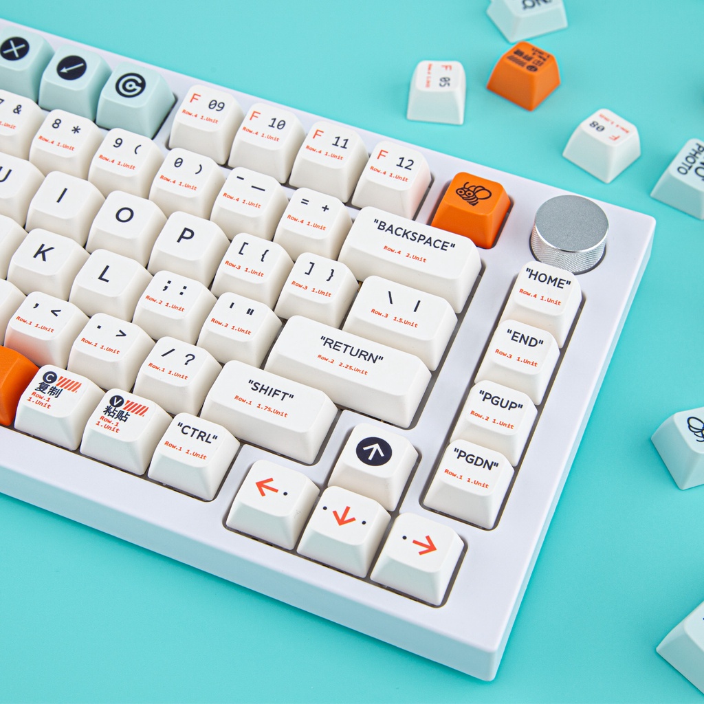 Nắp bàn phím PBT tùy chỉnh MDA Cấu hình 160 Phím Dye Thăng hoa 60%, 65%, 75%, 100% ANSI Layout Keycap cho Bàn phím cơ Cherry MX Công tắc