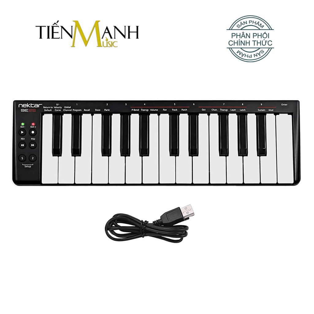 Nektar Impact SE25 Midi Keyboard Controller 25 Phím Cảm ứng lực (Bàn phím sáng tác - Sản xuất âm nhạc Producer)