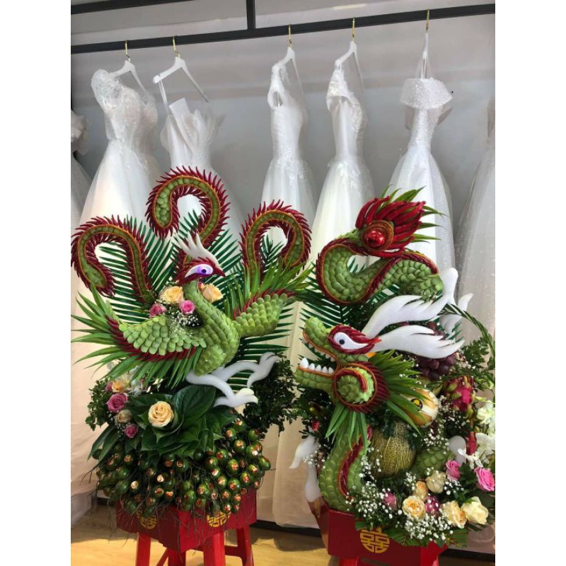 Xốp dẻo đầu rồng cắm hoa