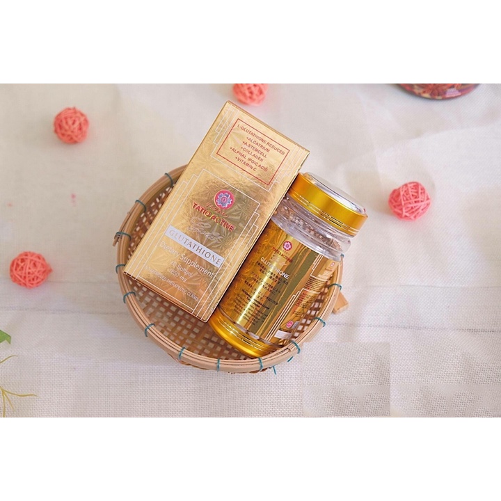 Viên Uống Trắng Da Tatio Active Gold Glutathione Nhật Bản 1850mg