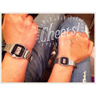 Đồng Hồ nữ Casio La670WA mặt đen\