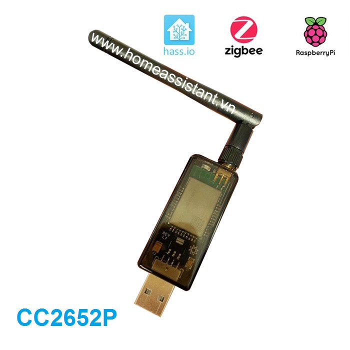 USB Zigbee 3.0 CC2652P Có Anten Flash Zigbee2MQTT (Hỗ trợ Home Assistant) ZHA Hass