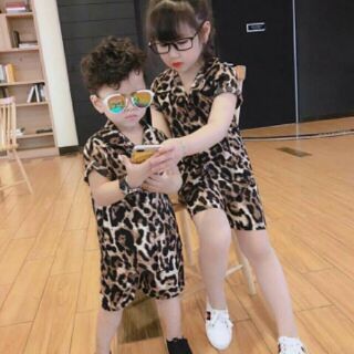 Bộ sơ mi lụa bé trai gái thanh lý