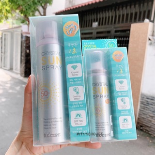 XỊT CHỐNG NẮNG RE:CIPE CRYSTAL SUN SPRAY SPF 50 + PA++