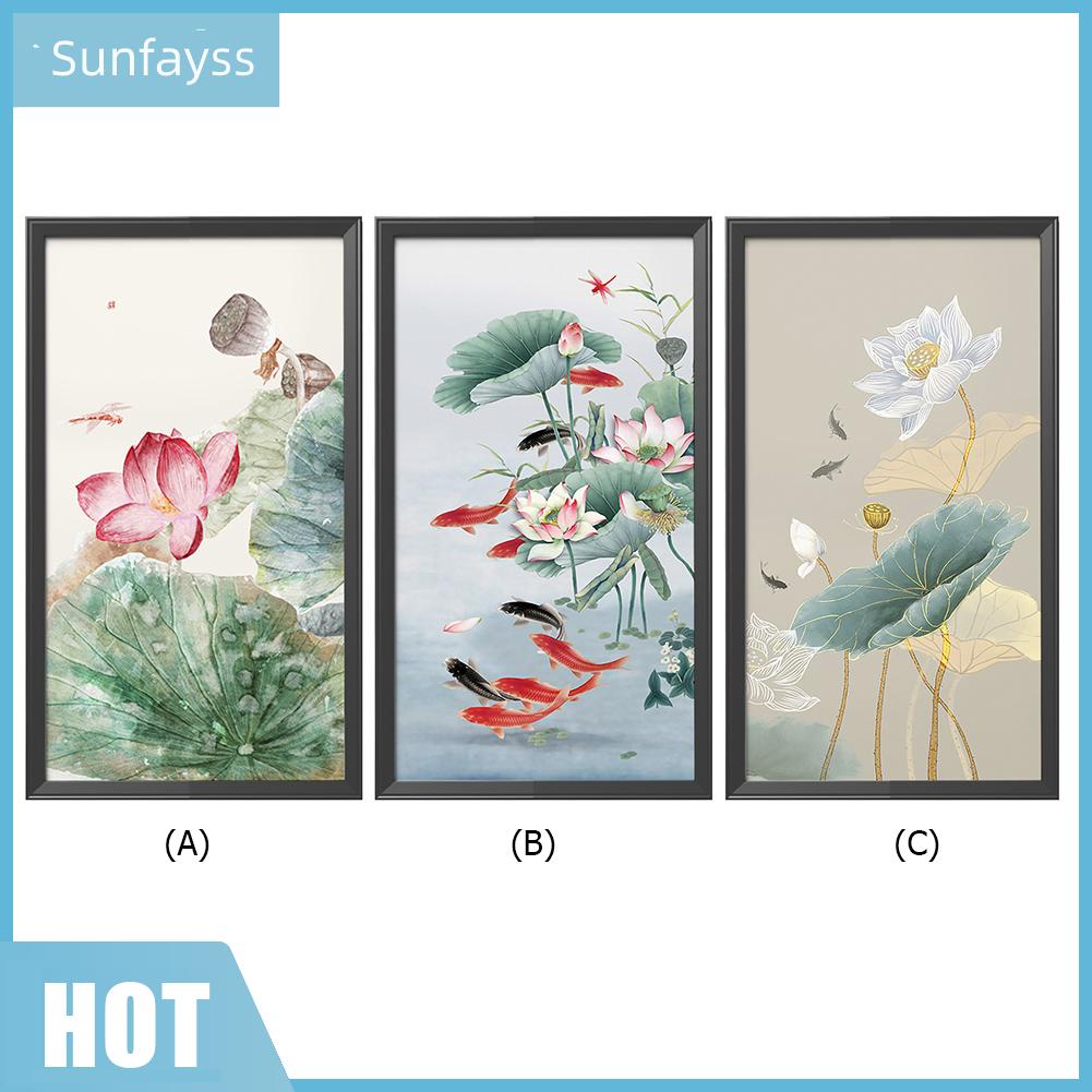 Bộ Tranh Thêu Chữ Thập Tự Làm 11CT Hình Hoa Sen Xinh Xắn