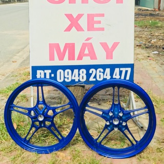 Cặp mâm zin ex150 xanh GP chính hãng tháo xe mới