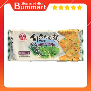 BÁNH QUY LẠT HÀNH LÁ VỊ RONG BIỂN ĐÀI LOAN 140g