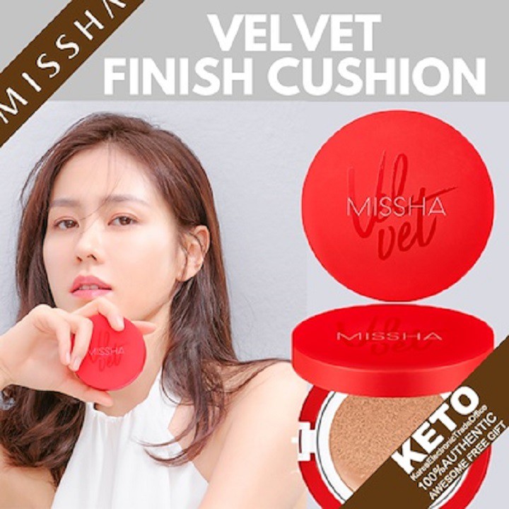 Phấn nước Missha Velvet Finish Cushion giúp che phủ hoàn hảo