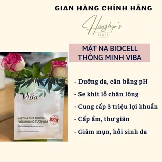 Mặt nạ Biocell dừa tươi lên men ViBa/3 triệu lợi khuẩn/ cấp ẩm, ngừa lão hóa, giảm mụn