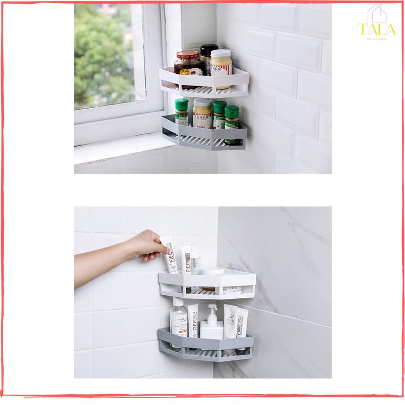 Kệ Góc Nhựa Đựng Đồ Nhà Tắm - Kệ Dán Góc Tường Đựng Đồ Tiện Dụng
