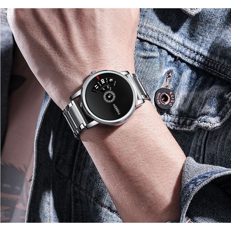 Đồng hồ nam chính hãng FNGEEN Chạy Dọc, hàng tốt (MÃ: FN101)