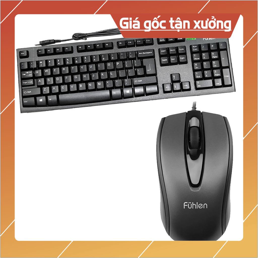 Bộ chuột và bàn phím có dây Fuhlen L411 + L102 - Tem Ninza chính hãng - BH 24 tháng [Được Xem Hàng]