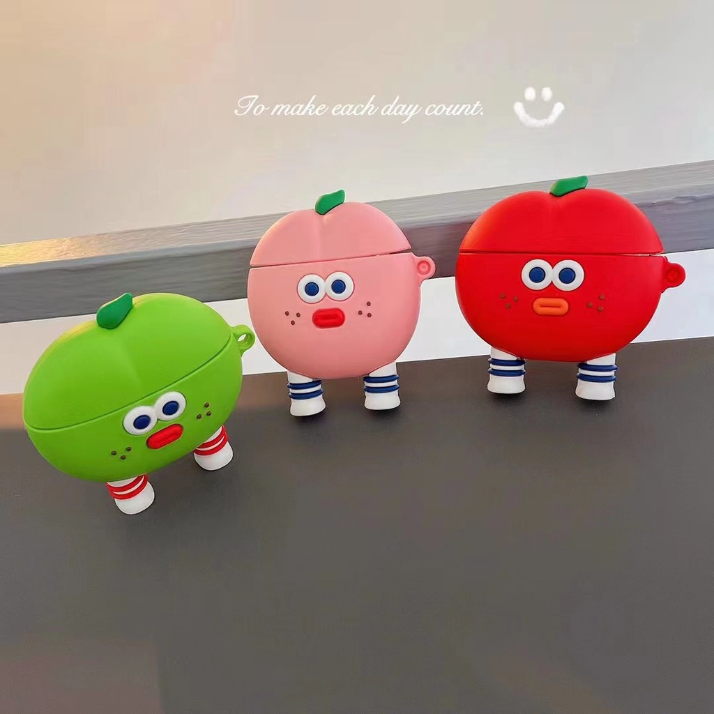 Vỏ Bảo Vệ Hộp Sạc Tai Nghe Airpods 3 Pro 2 3 Họa Tiết Trái Cây Dễ Thương Chất Lượng Cao 2021 Ốp