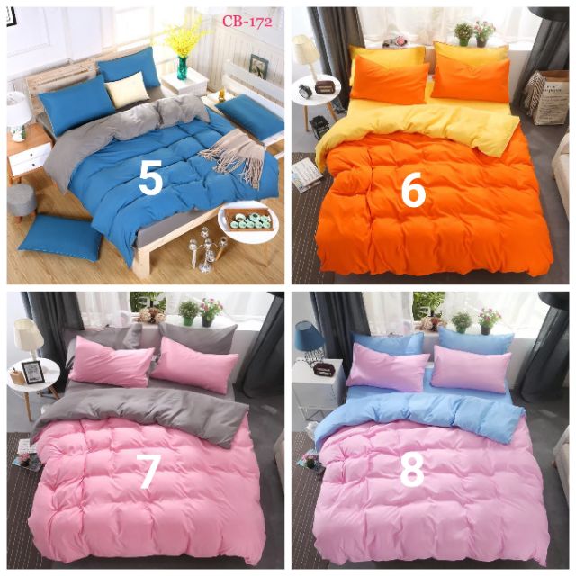 Bộ chăn ga Cotton Poly Phối Màu phong cách( 24 mẫu lựa chọn)