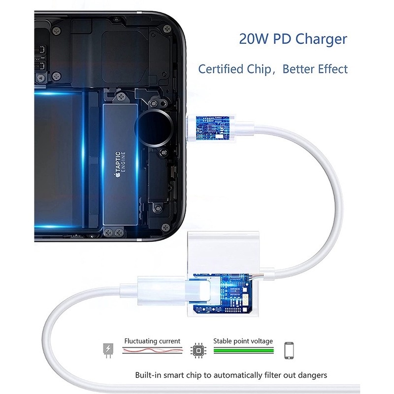 Giắc Cắm Chuyển Đổi Cổng 3.5mm Cho i-Phone 12 / 11 / XS / XR / X 8 7