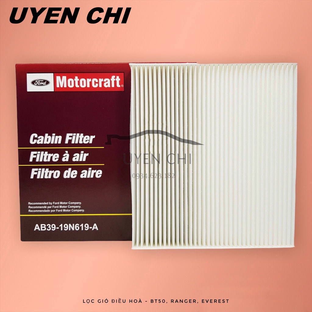 Lọc gió điều hòa, máy lạnh xe Ford Ranger, Mazda BT50 (Mã: AB3919N619A)