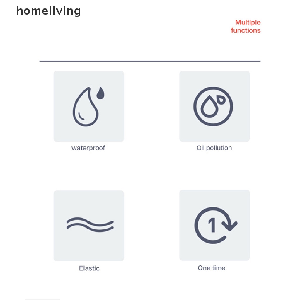 Set 100 Mũ Tắm Trùm Đầu Co Giãn Trong Suốt Dùng Một Lần Đa Ứng Dụng