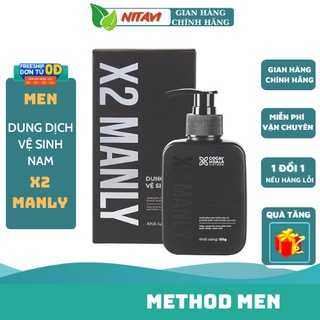 Dung Dịch Vệ Sinh Nam X2 Manly - Làm sạch tức thì Lưu hương 24h dung tích 150g Cocayhoala