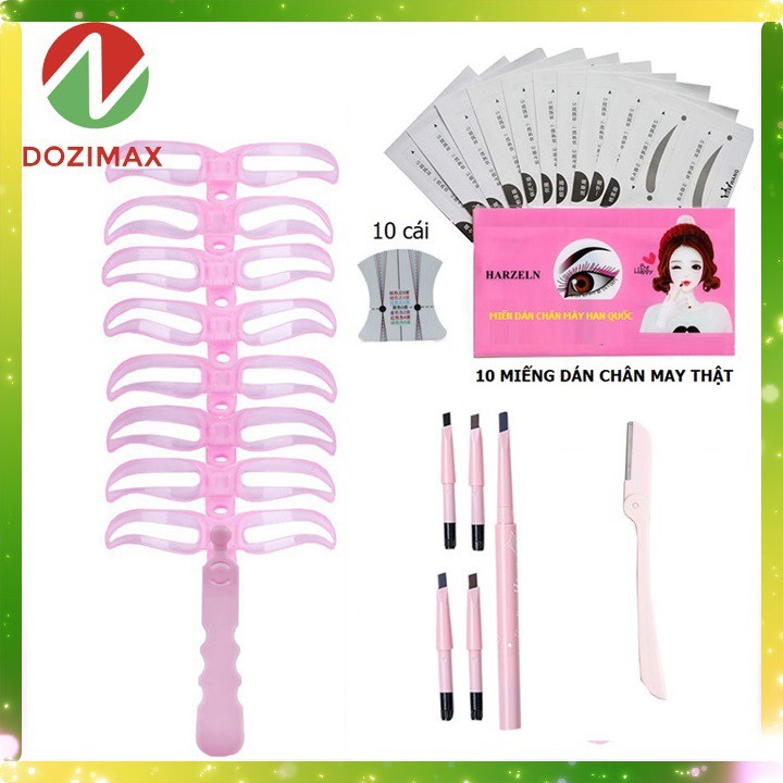 {Gía sốc} Combo bộ 4  món kẻ chân mày  - khuôn kẻ lông mày Hàn Quốc siêu hot - DOZIMAX | BigBuy360 - bigbuy360.vn