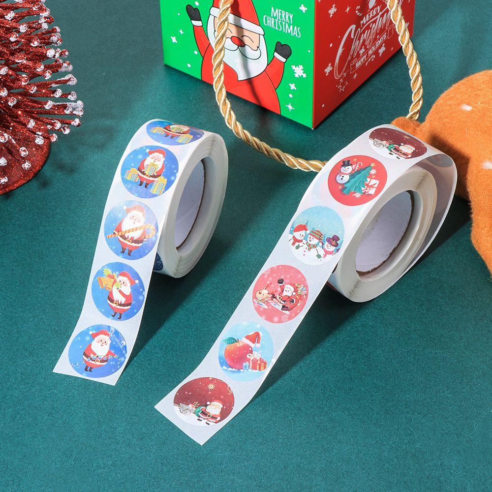Cuộn 500 Nhãn Dán Trang Trí Hộp Bánh Cưới / Quà Giáng Sinh