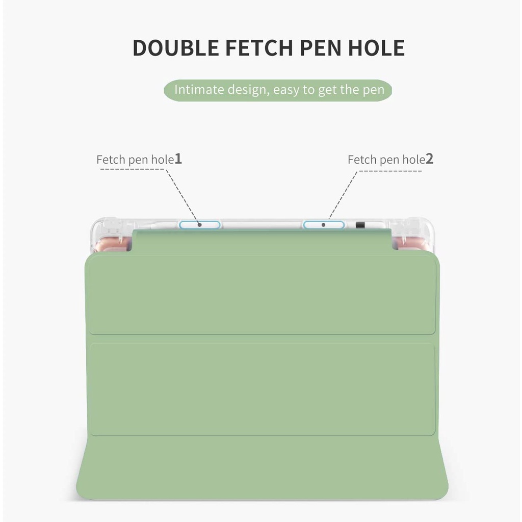 Ốp Bao Da Máy Tính Bảng Thông Minh Có Ngăn Đựng Bút Cho Ipad 2021 10.2 2020 2019 2018 9.7 Mini 5 Pro 11 10.5 Air 3 4 10.9 8th 7th 6th Giá Đỡ