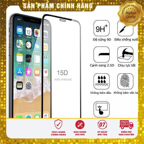 KÍNH CƯỜNG LỰC FULL MÀN 15D REMAX 6/6plus/6s/6s plus/6/7/7plus/8/8plus/X/Xs Max/ 11/ 11 Pro/11 Pro Max