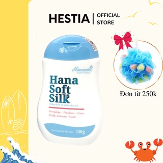 Dung dịch vệ sinh phụ nữ Hana Soft Silk Hanayuki 150g sạch khuẩn thơm mát ngừa viêm nhiễm chăm sóc sắc đẹp Hestia