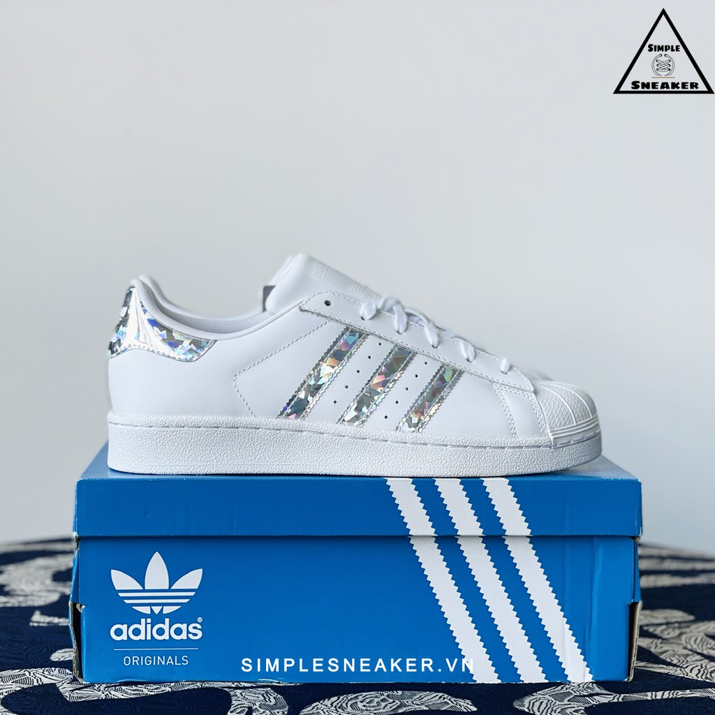 Giày Adidas Superstar Diamond 💙FREESHIP💙 Giày Thể Thao Nữ Adidas Chuẩn Auth - Adidas Super Star Kim Cương Chính Hãng