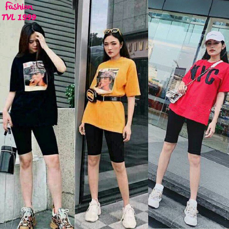 Quần legging đùi chất liệu cao cấp mềm mịn, thoáng mát thấm hút mồ hôi co giãn 4 chiều | BigBuy360 - bigbuy360.vn