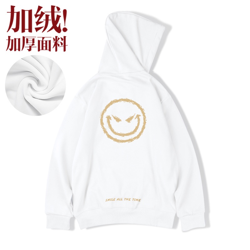 Áo hoodie in hình mặt cười phong cách Hip Hop size M-8Xl T 2021