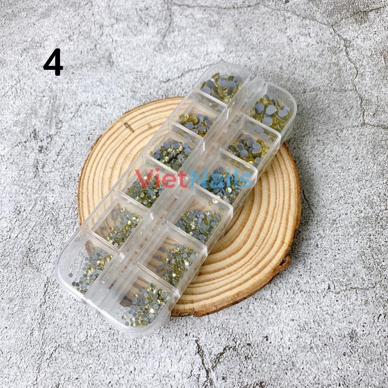 Khay Đá Chân Keo Mix Size 1440v Trang Trí Móng Tay