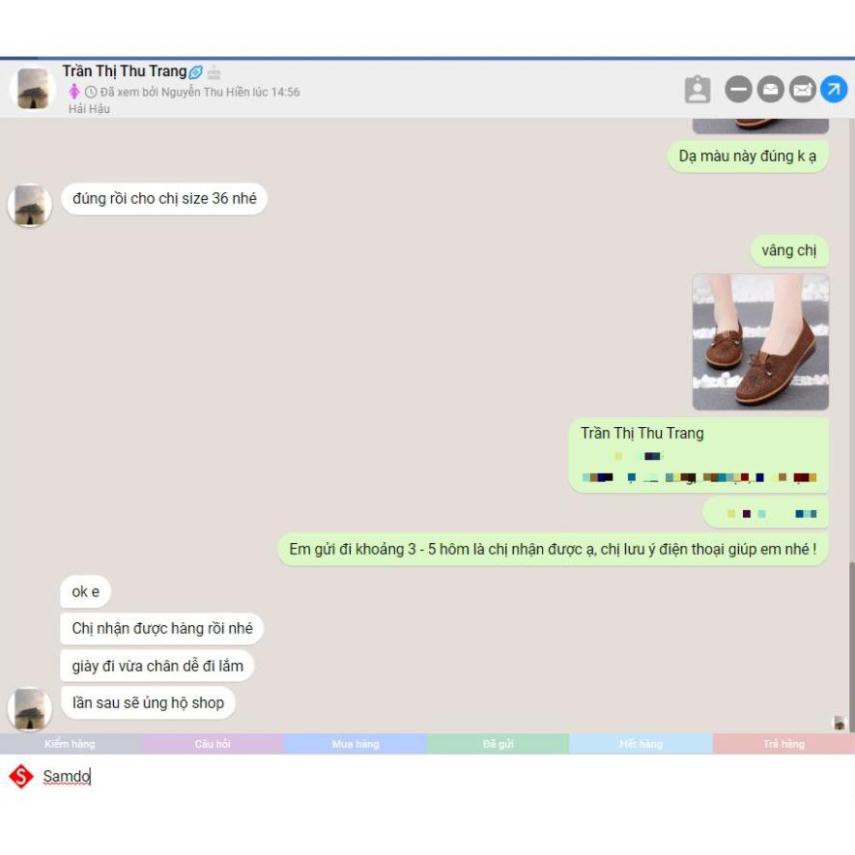 Giày búp bê, giày lười, giày đế bằng nữ thoáng khí đế cao su êm ái phong cách Hàn Quốc HKM001